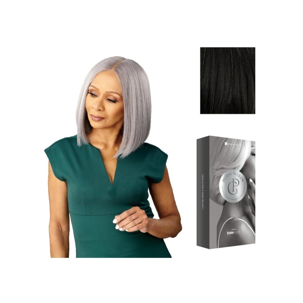 Sensationnel Platinum Glow Amandine 13x6 Lace Frontal Wig SilverWhisper Glueless